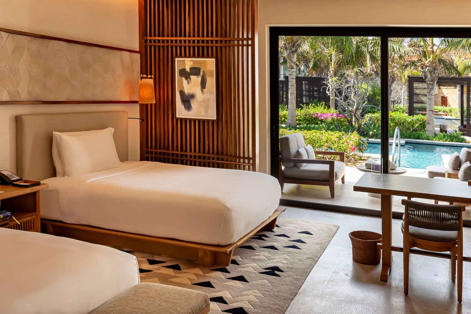 Habitación con vista al jardín